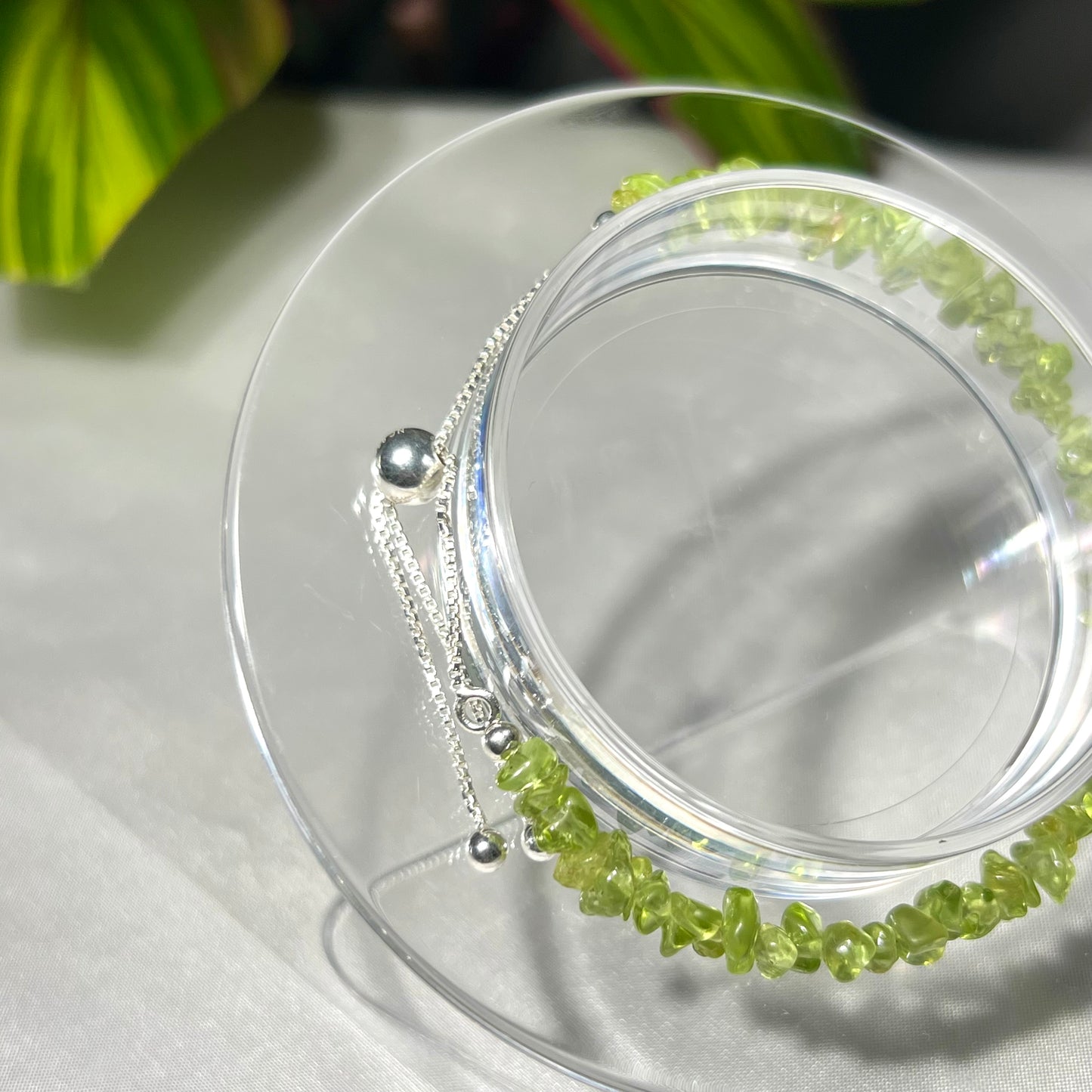 Peridot Bolo Bracelet