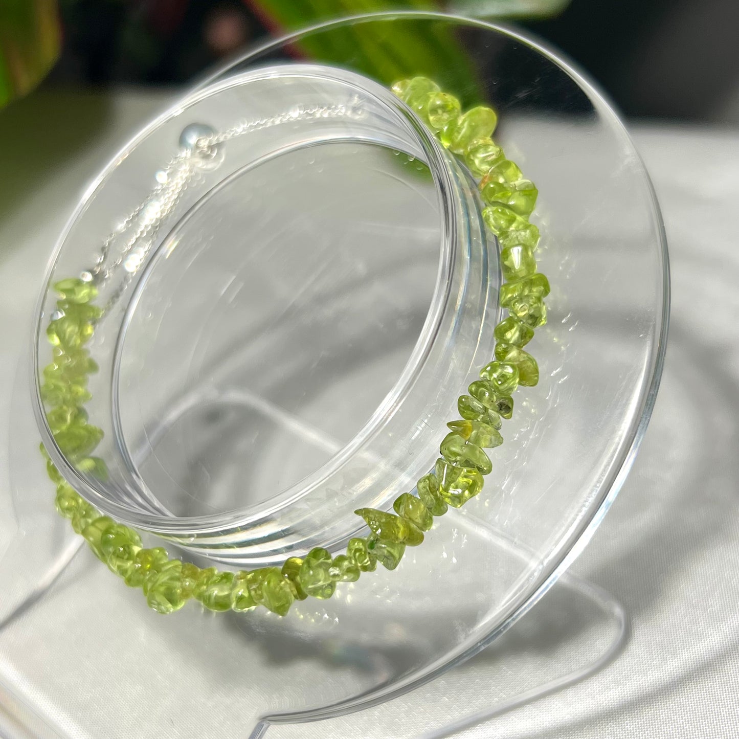 Peridot Bolo Bracelet