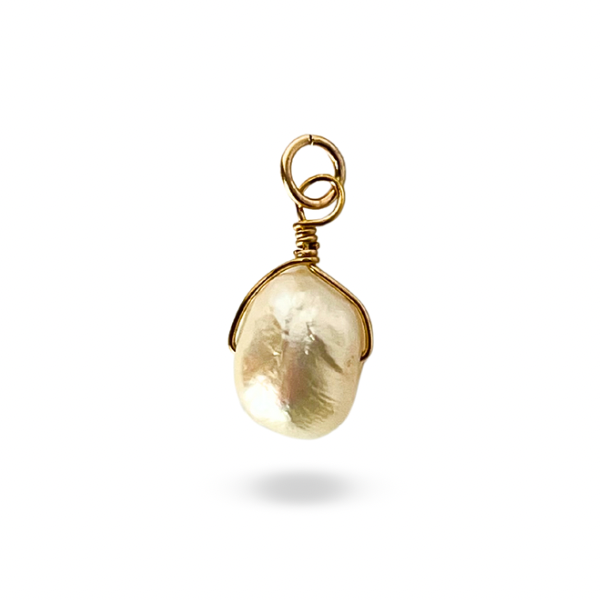 Fresh Water Pearl Organic Shape Charm