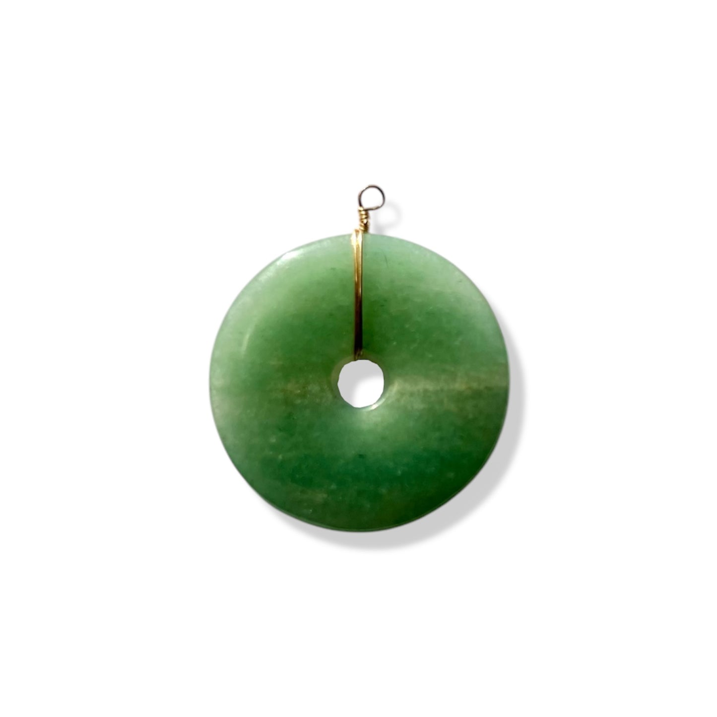 Green Aventurine Pi Stone Pendant *no chain* - Charm Bar