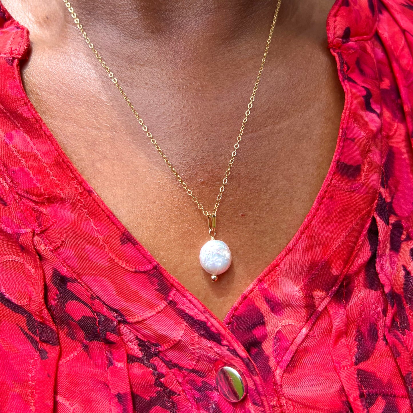 Isabel Pearl Mini Necklace