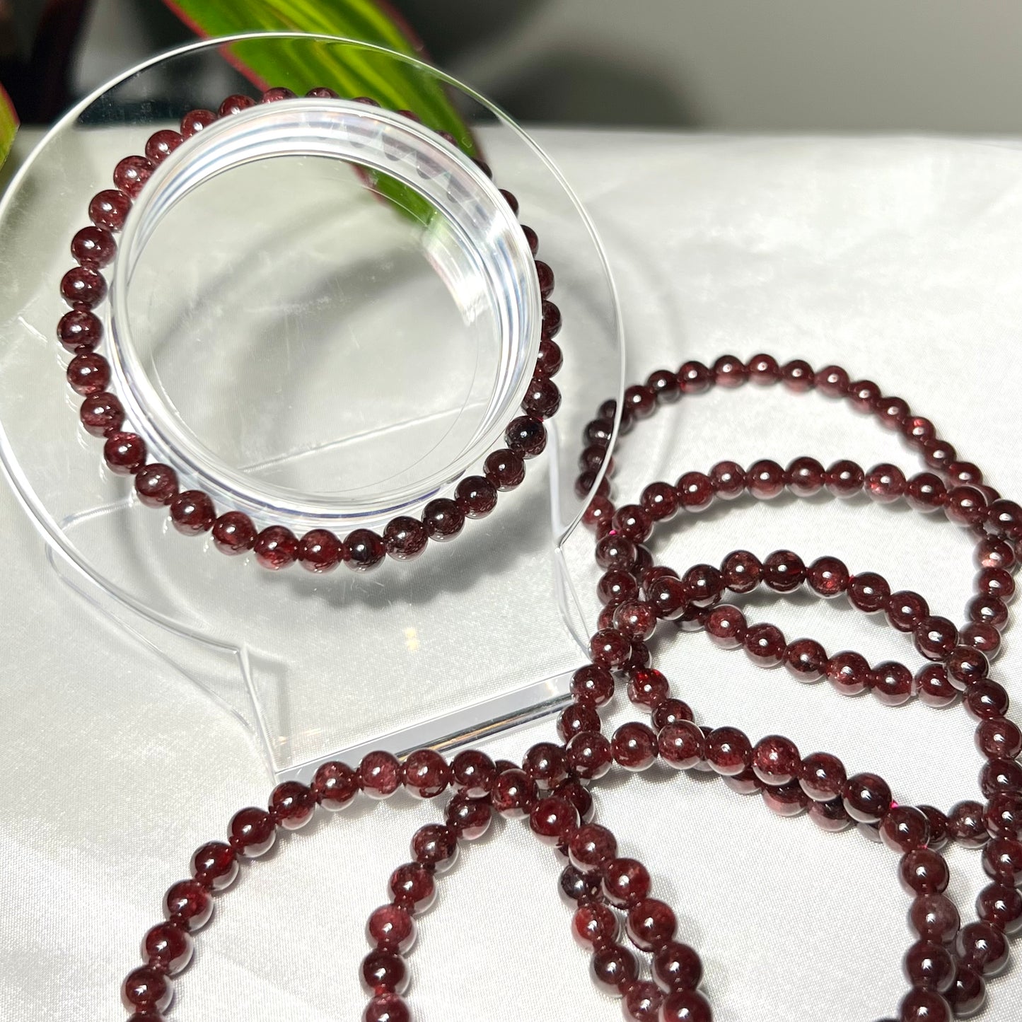 Garnet Bracelet 6mm