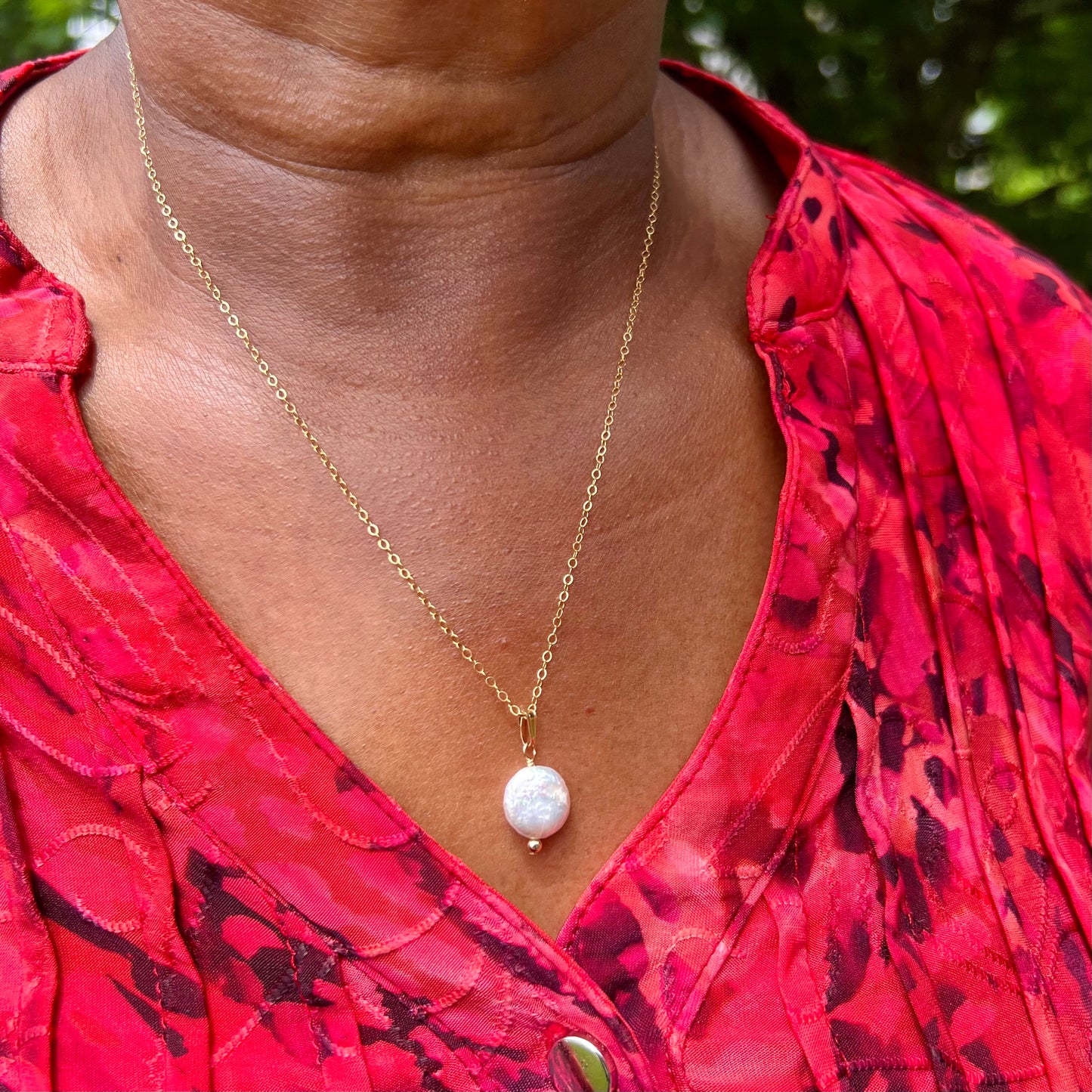 Isabel Pearl Mini Necklace