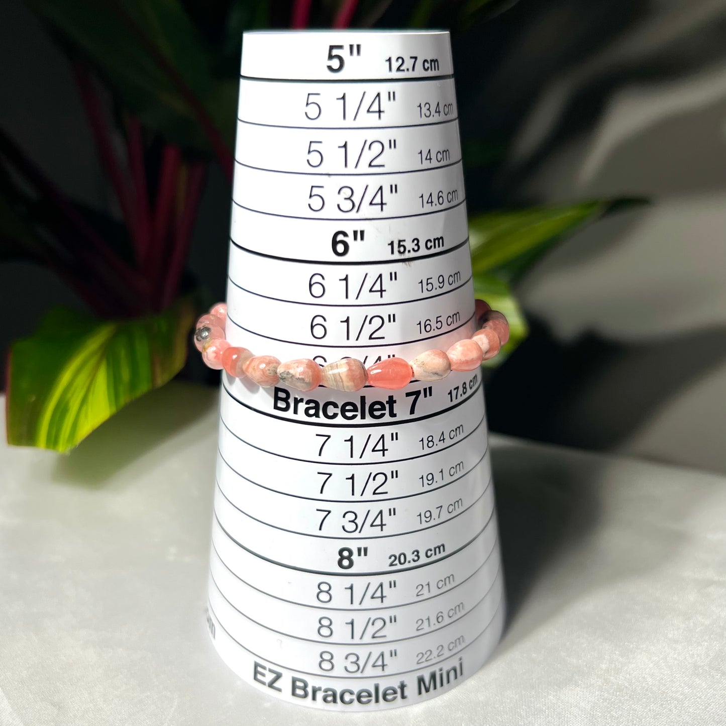 Rhodochrosite Raindrop Bracelet