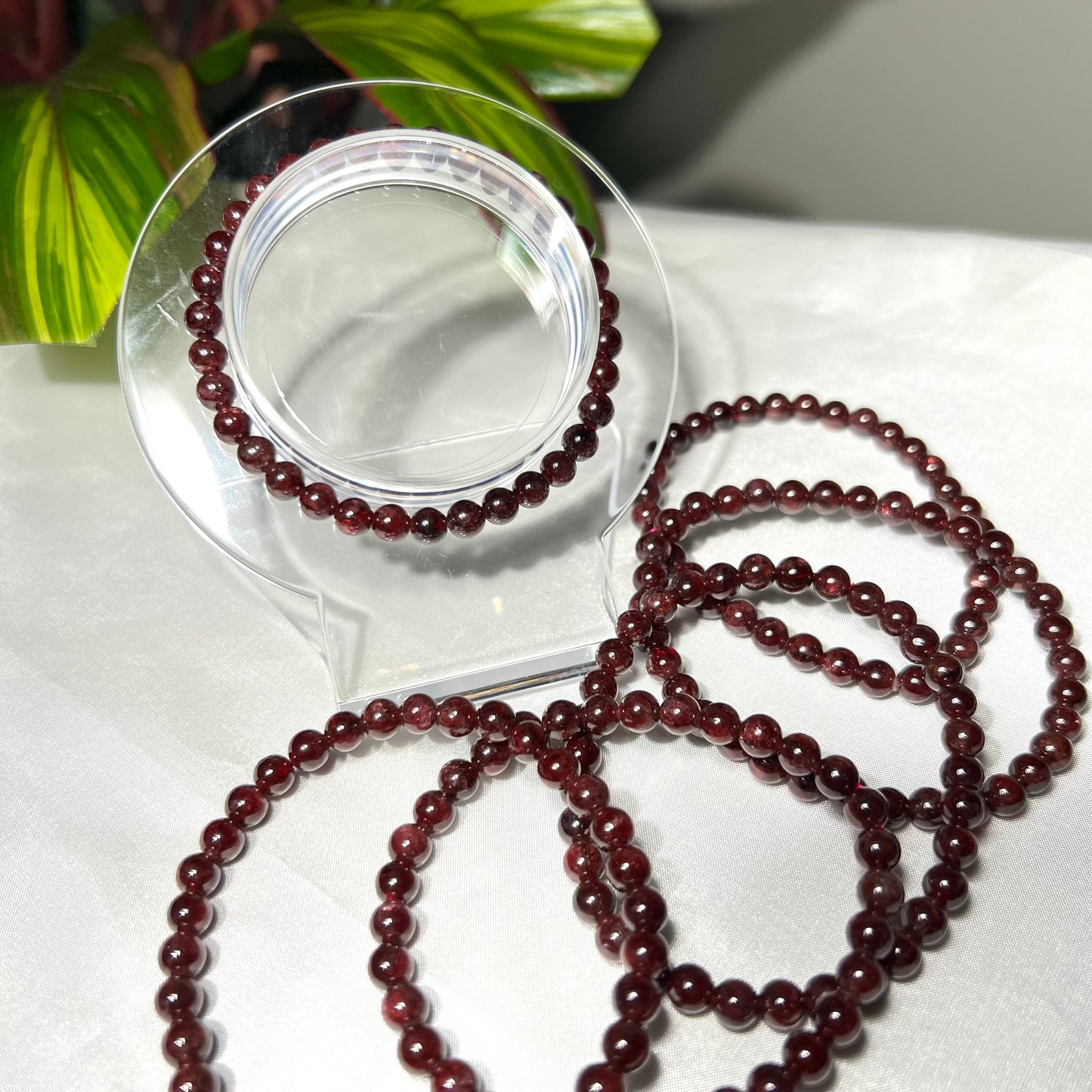 Garnet Bracelet 6mm