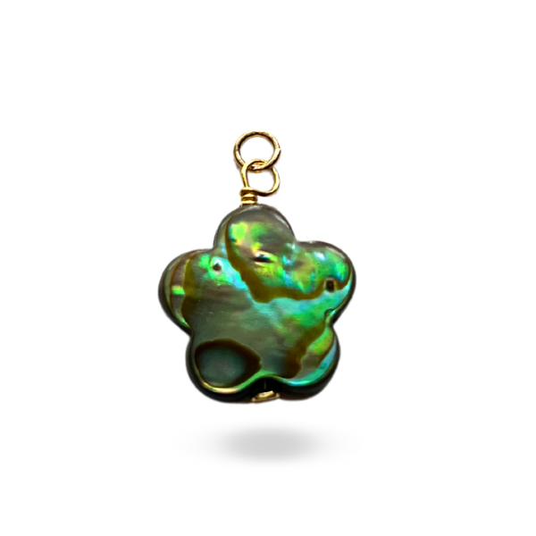 Abalone Shell Flower Charm