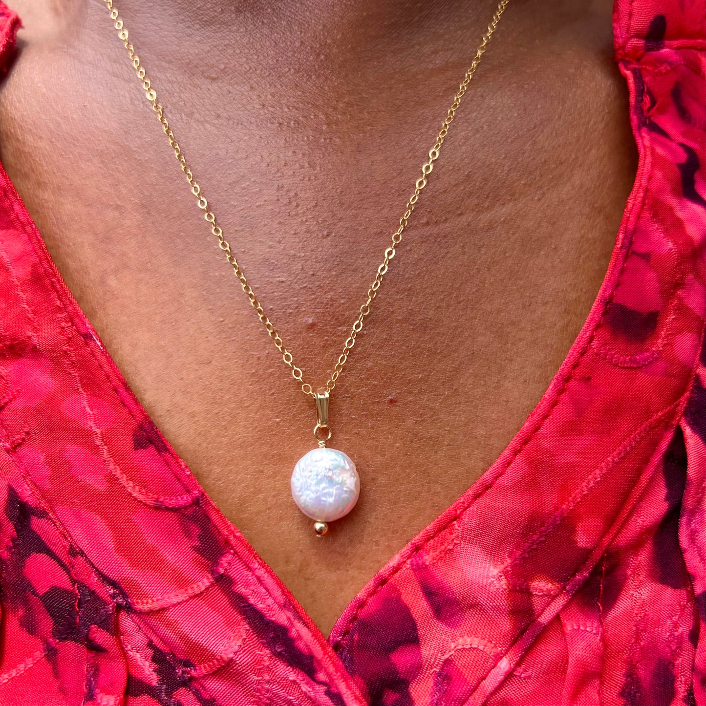 Isabel Pearl Mini Necklace