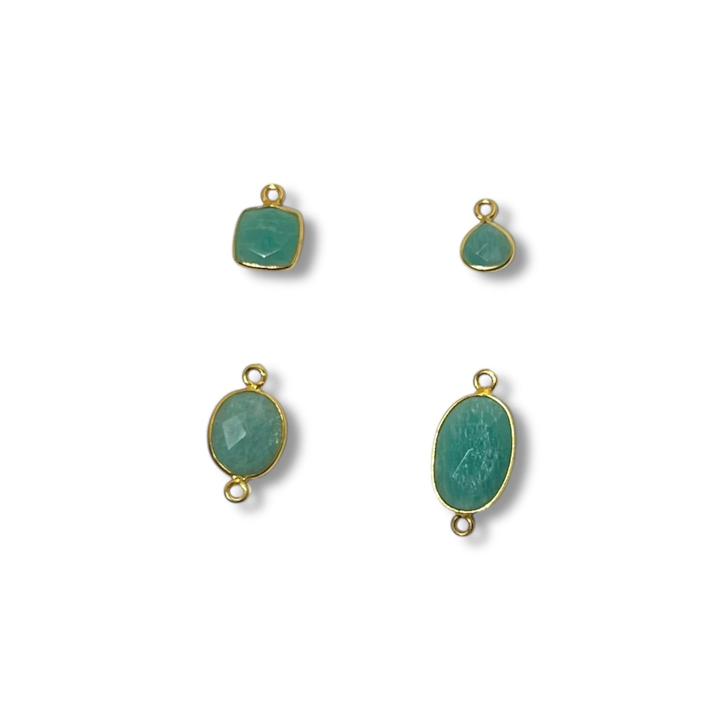 Amazonite Faceted Charm - Charm Bar Charms