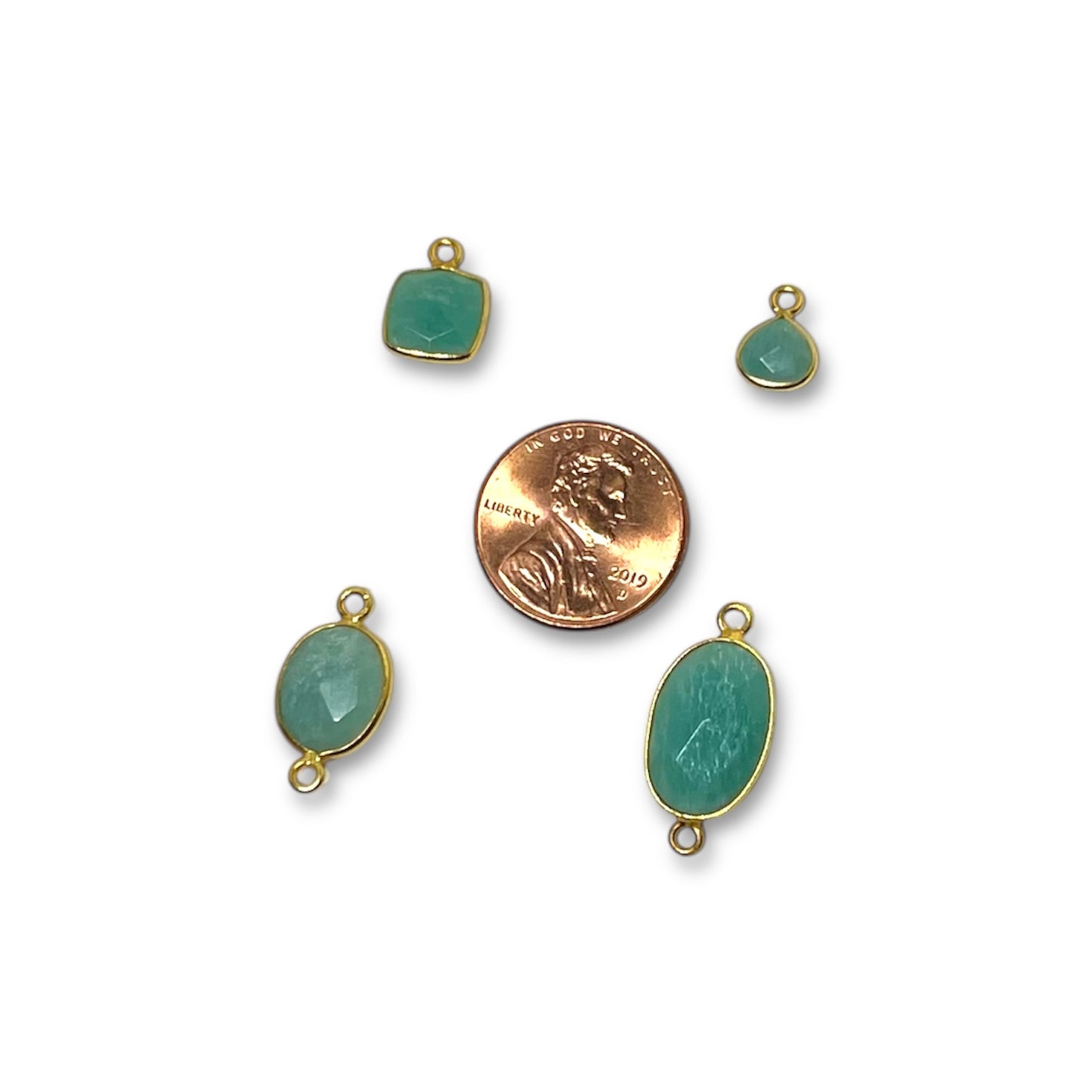 Amazonite Faceted Charm - Charm Bar Charms