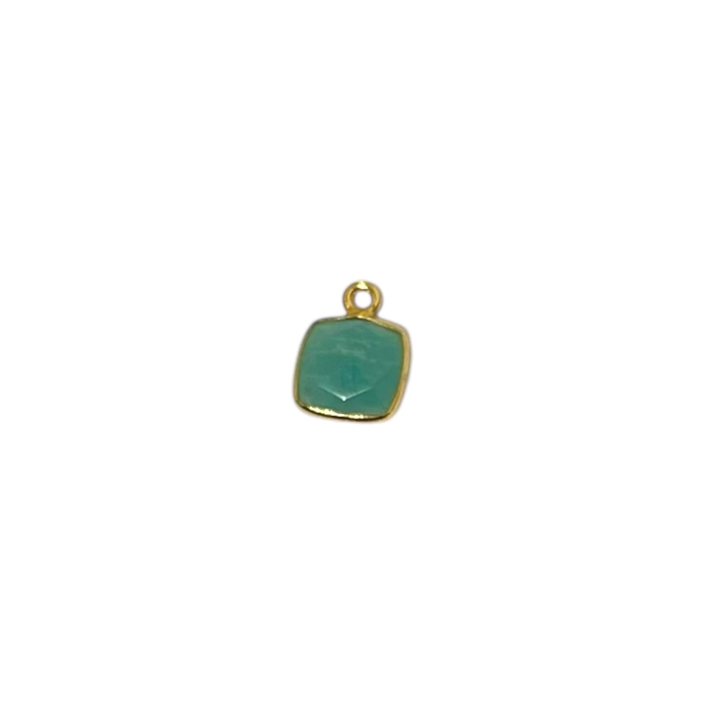 Amazonite Faceted Charm - Charm Bar Charms