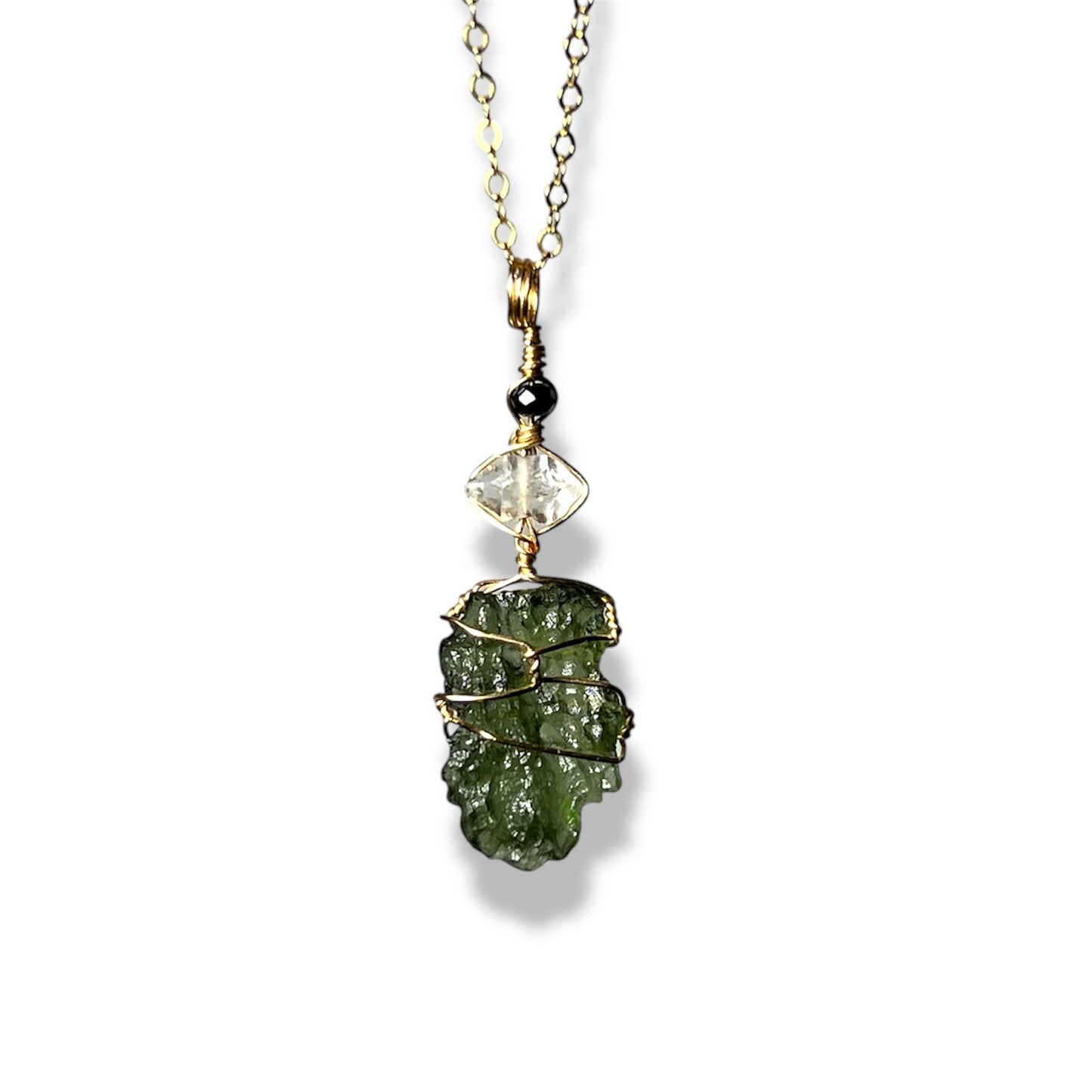 Moldavite Necklace 14k Gold Filled *E*