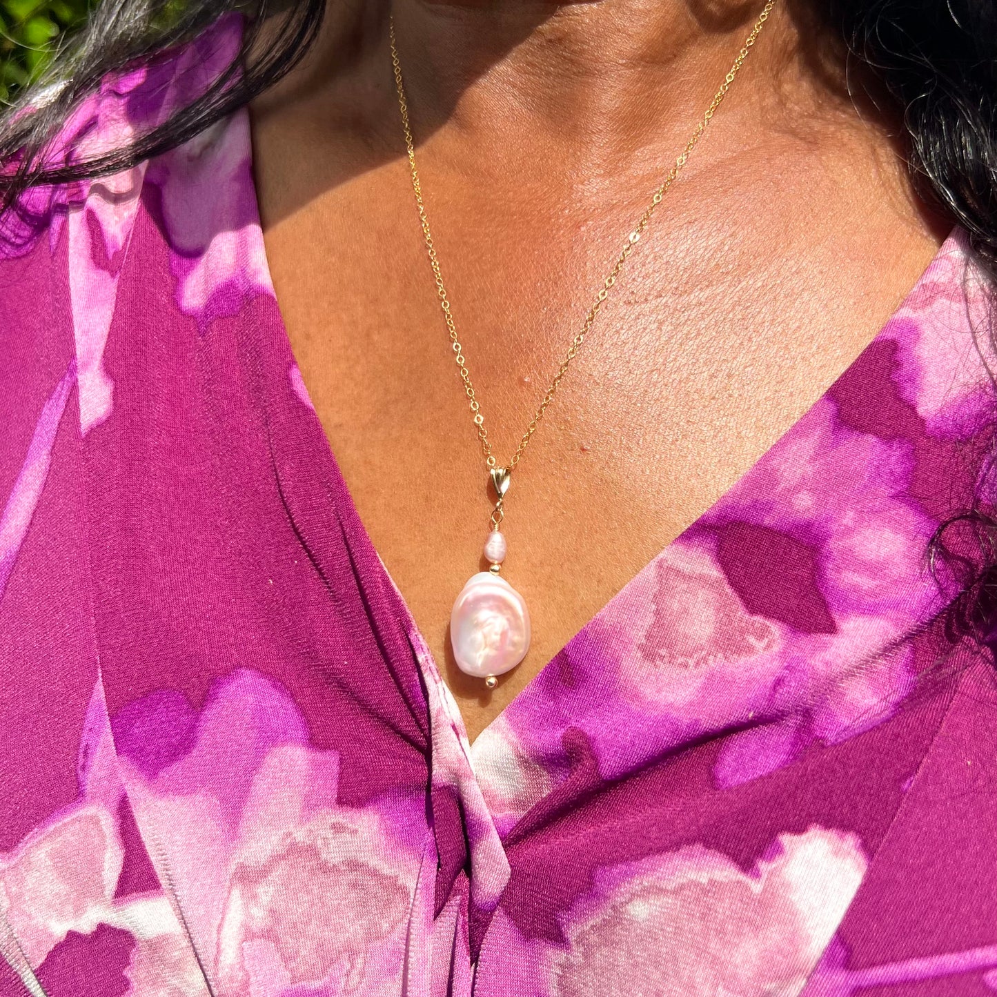 Rosa Pearl Necklace