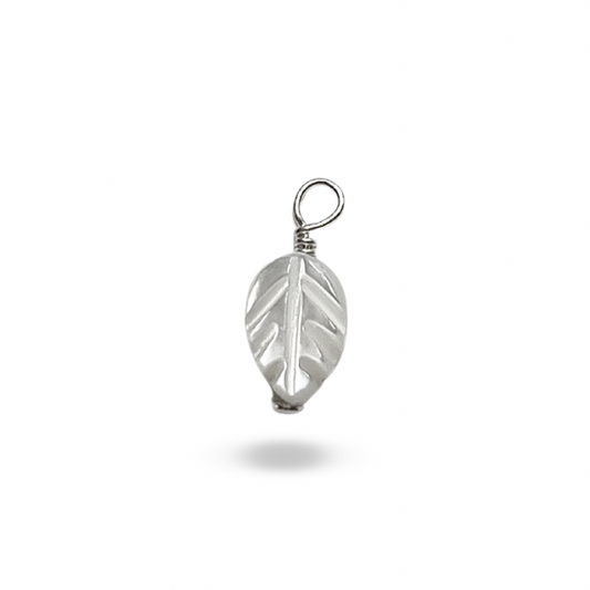 Fresh Water Pearl Leaf Charm