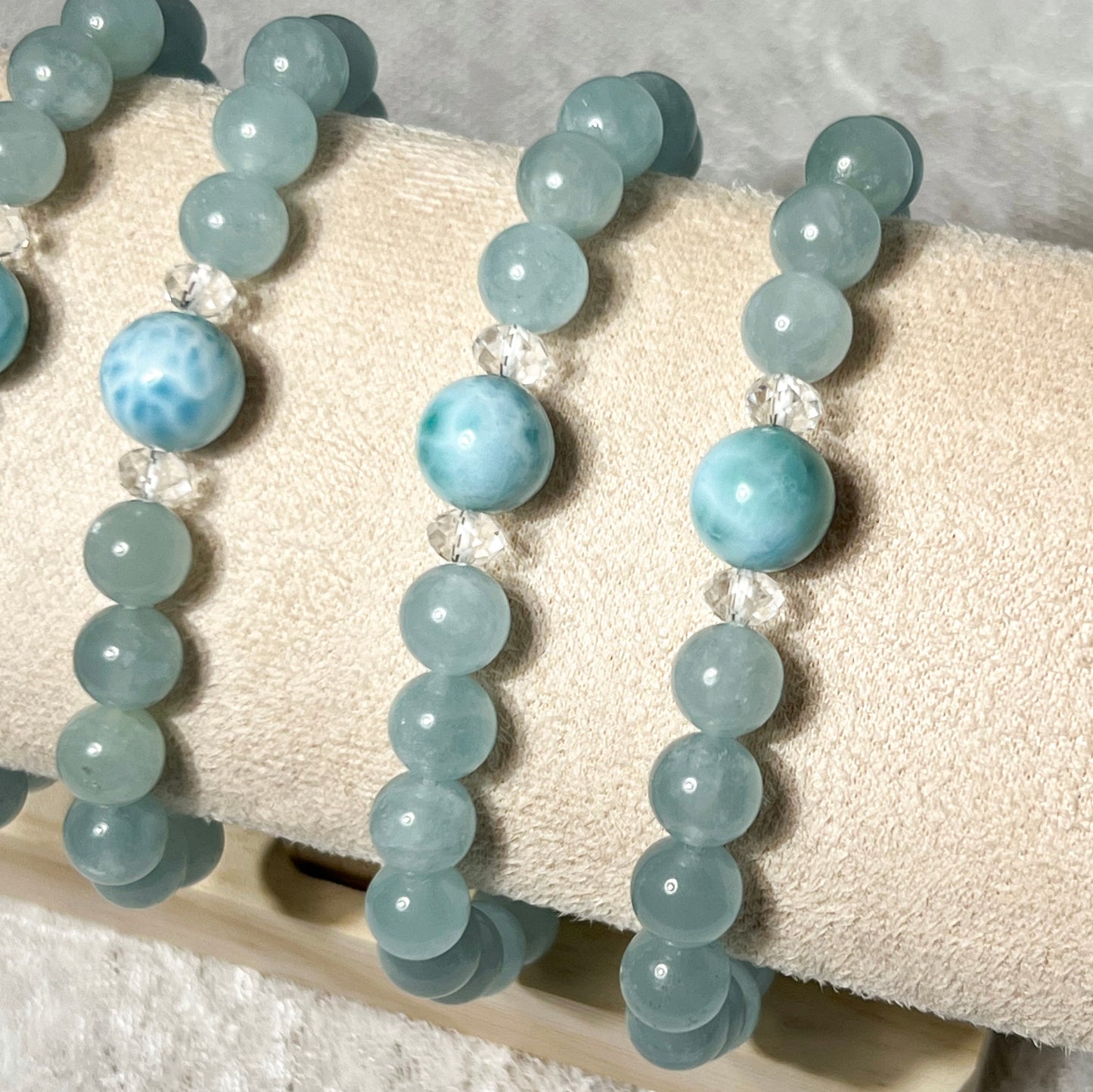 Larimar Accent Aquamarine Bracelet