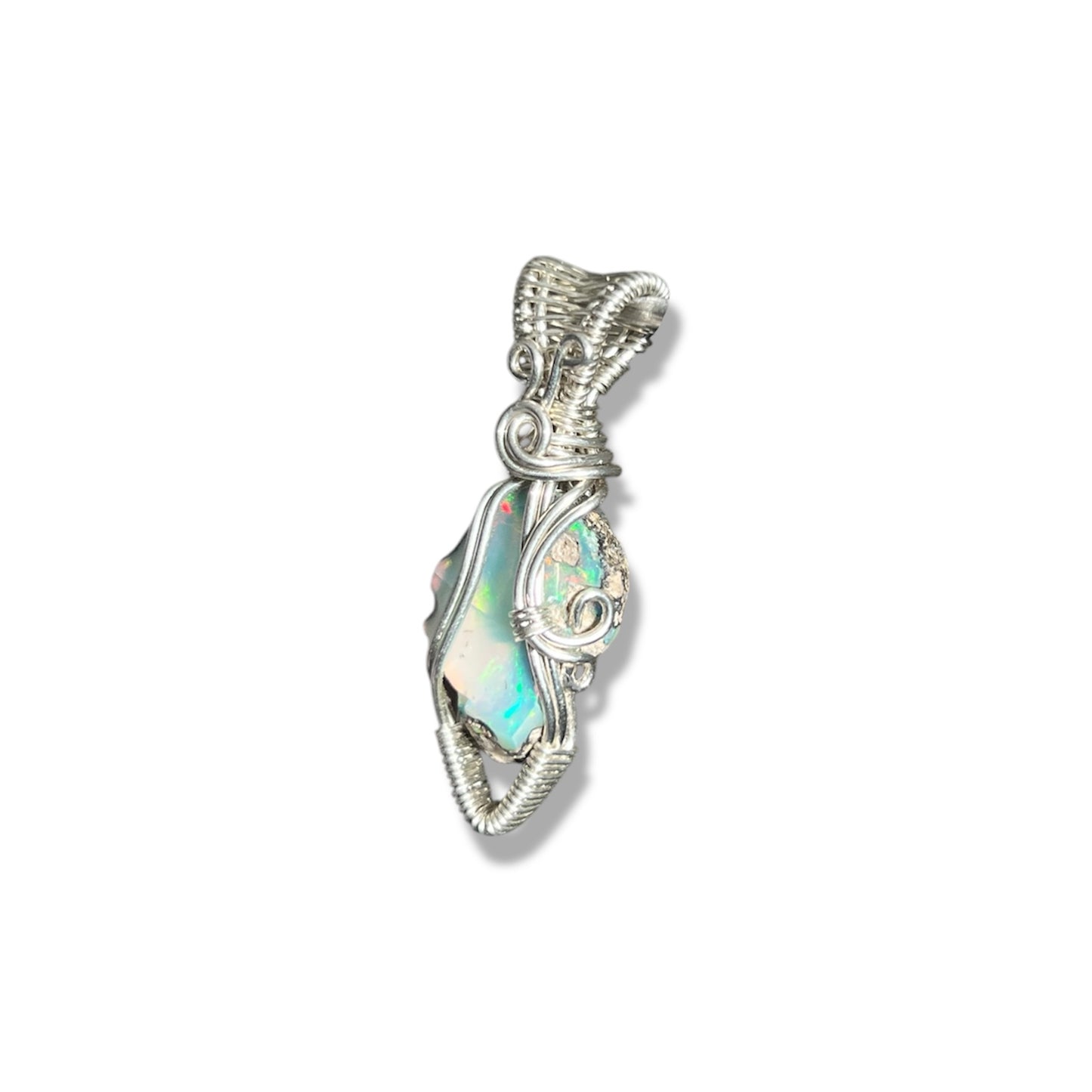 Opal Necklace Sterling Silver *B*