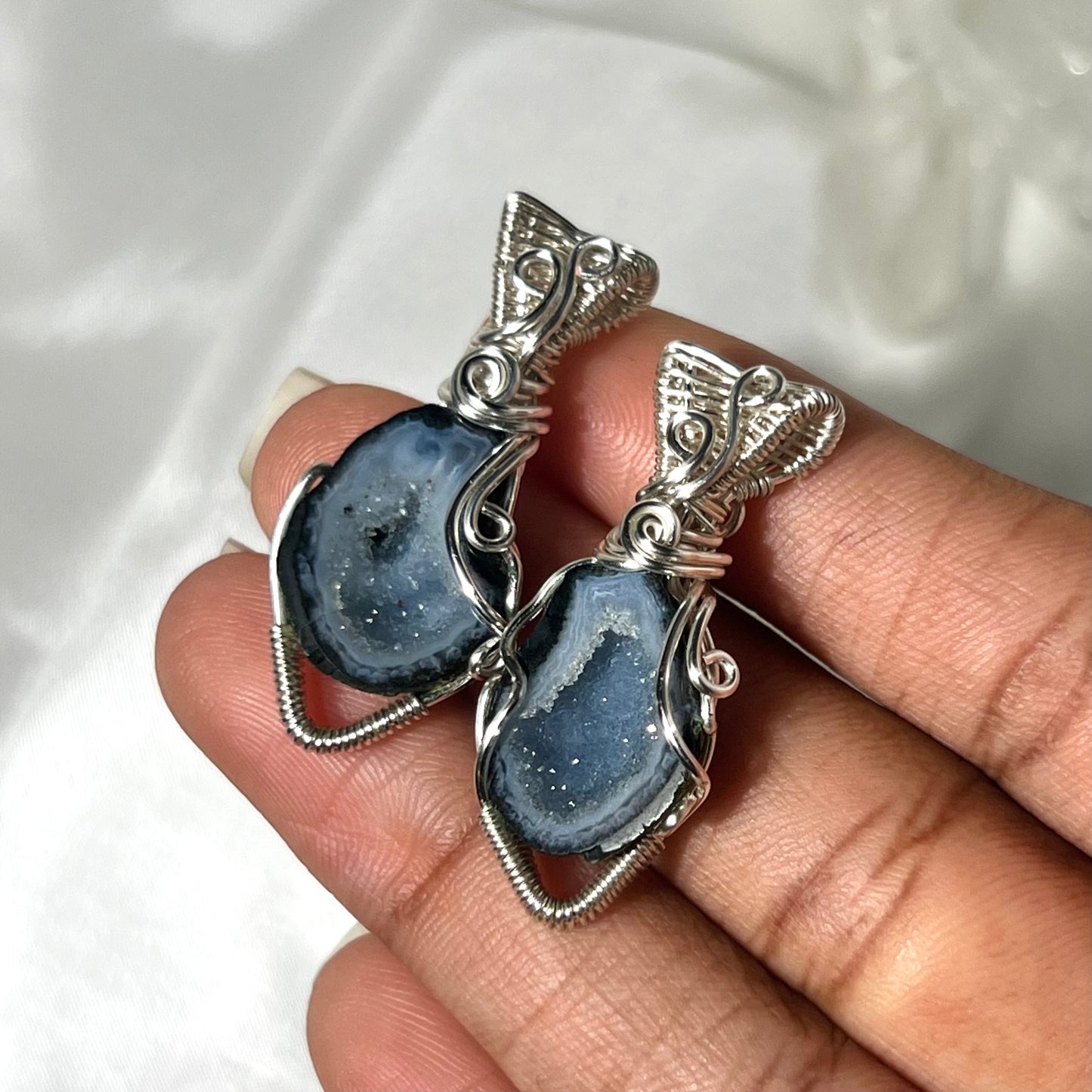 Love Bugs Geode Necklaces *set b*