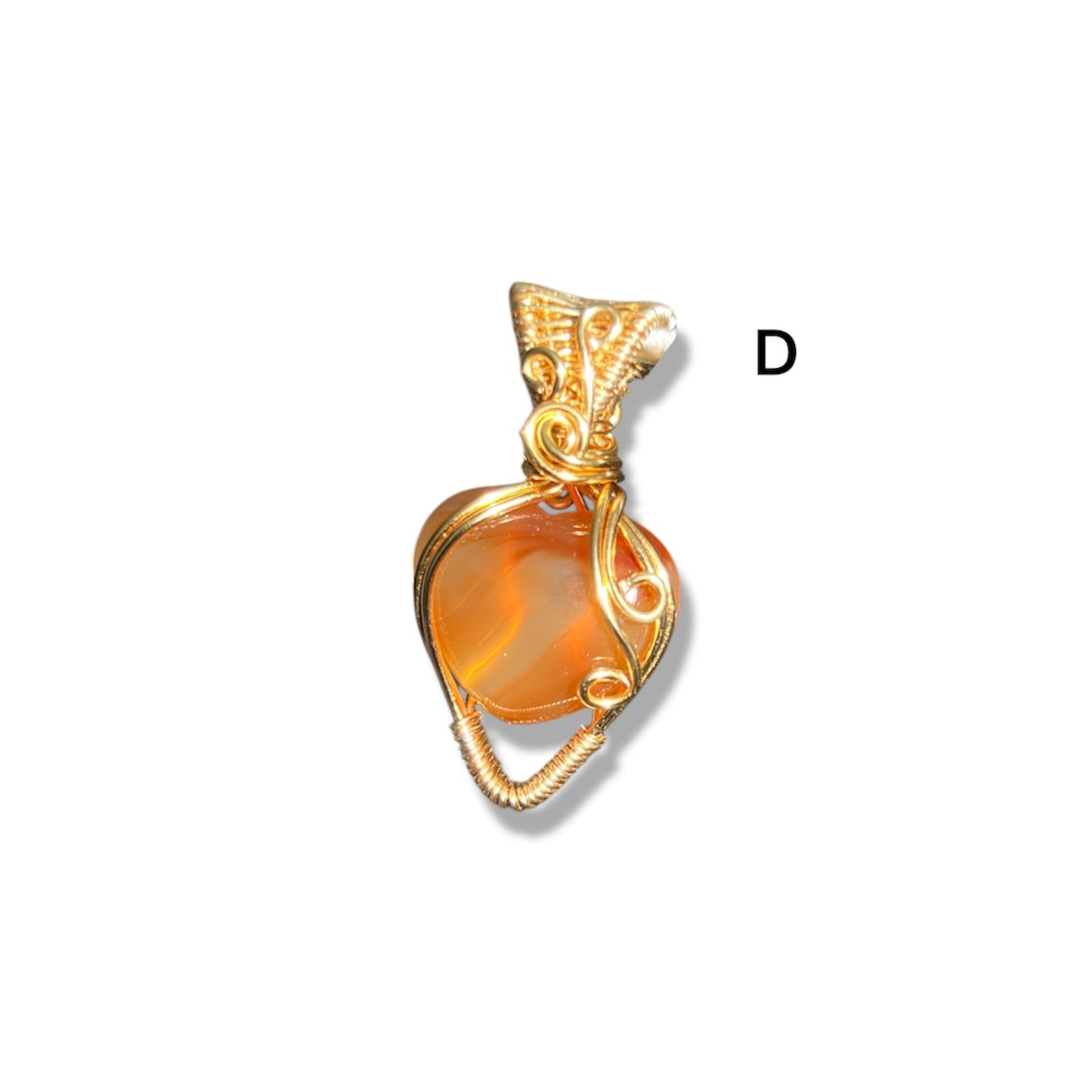 Carnelian Heart Necklace