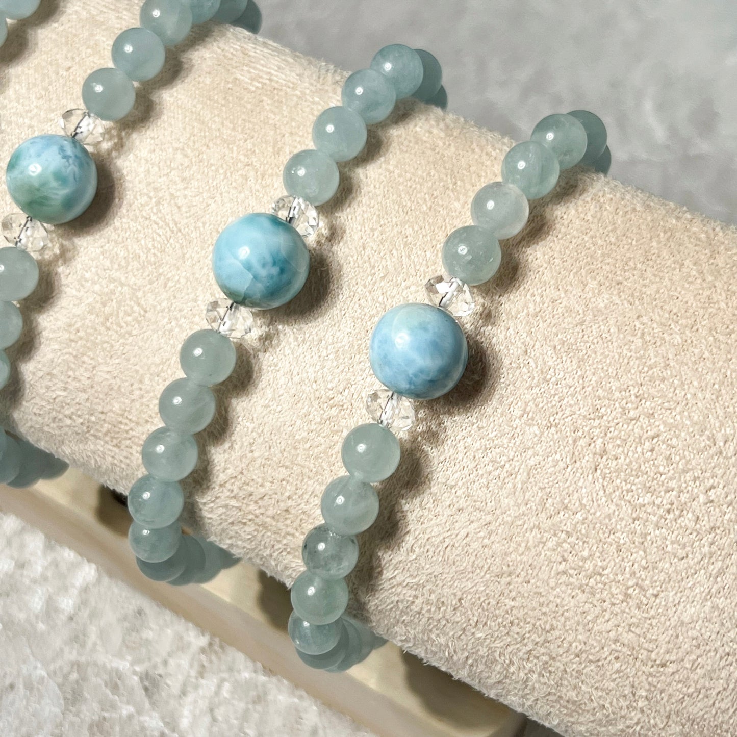 Larimar Accent Aquamarine Bracelet