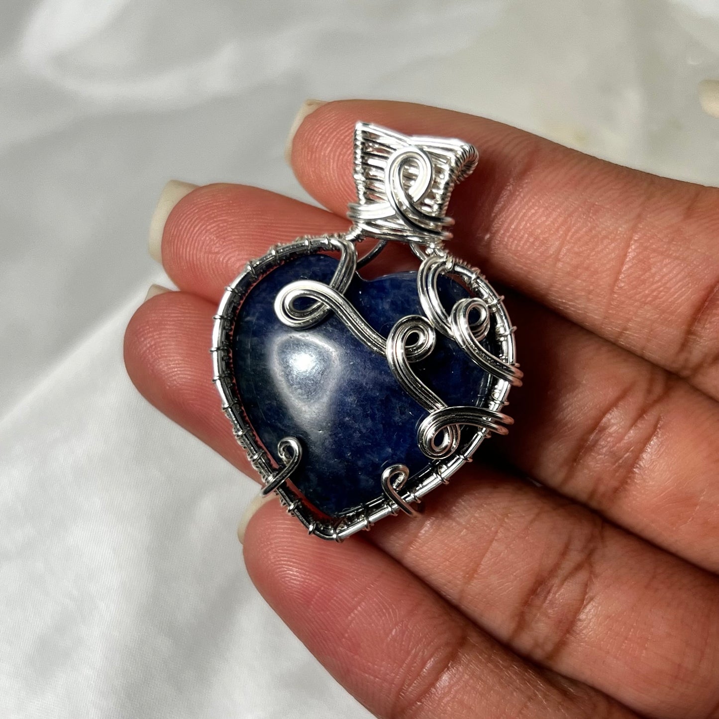 Sodalite Heart Necklace