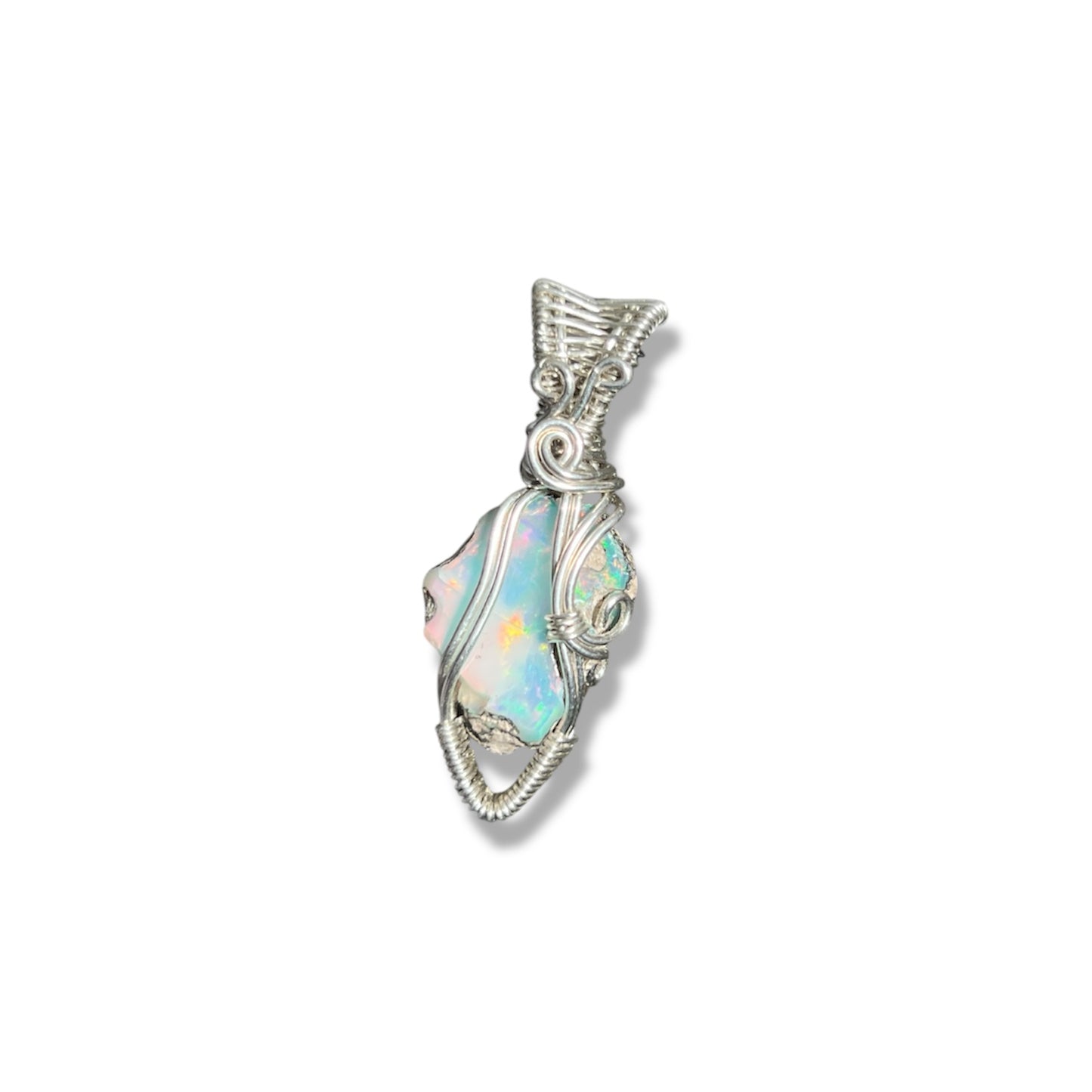 Opal Necklace Sterling Silver *B*