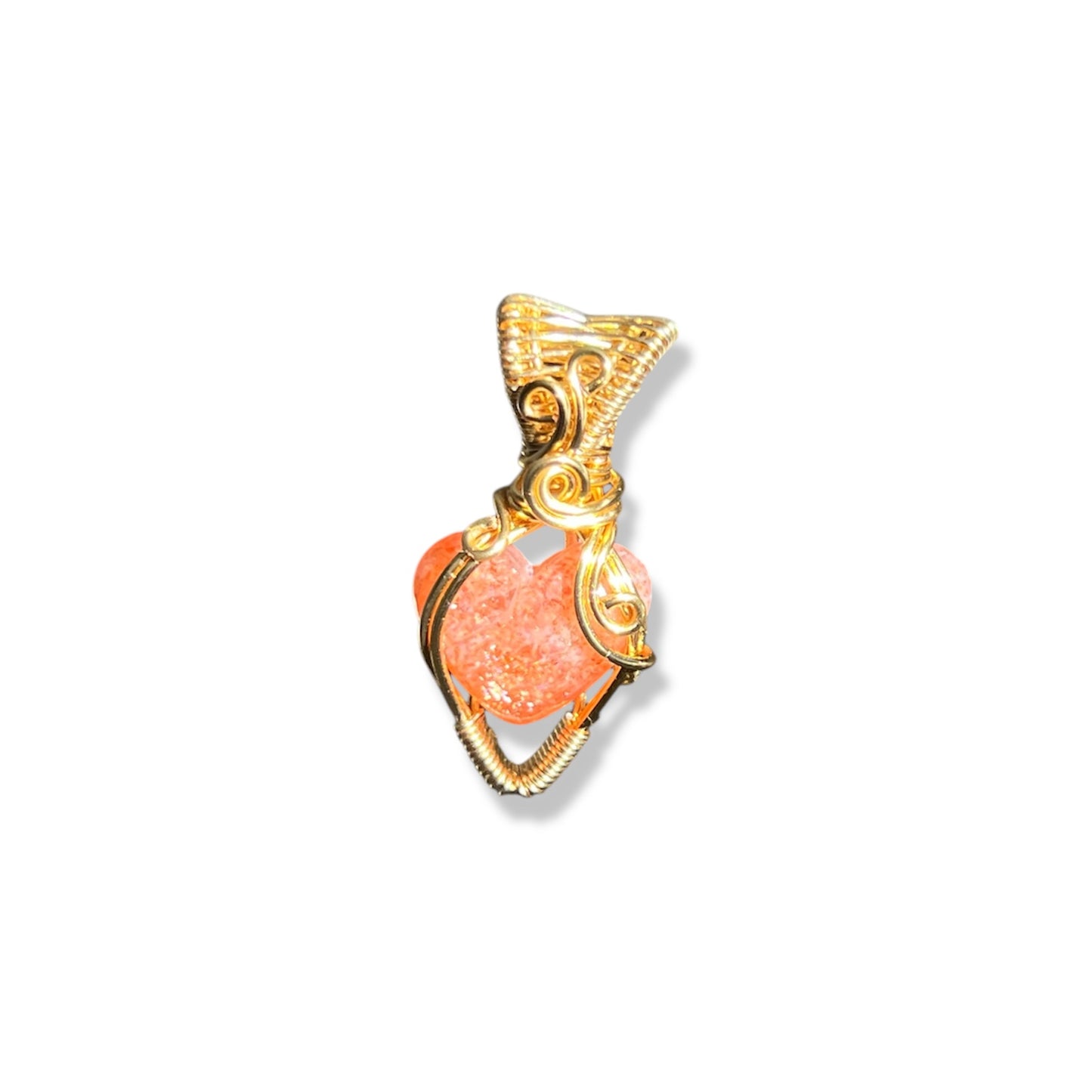 Sunstone Heart Necklace