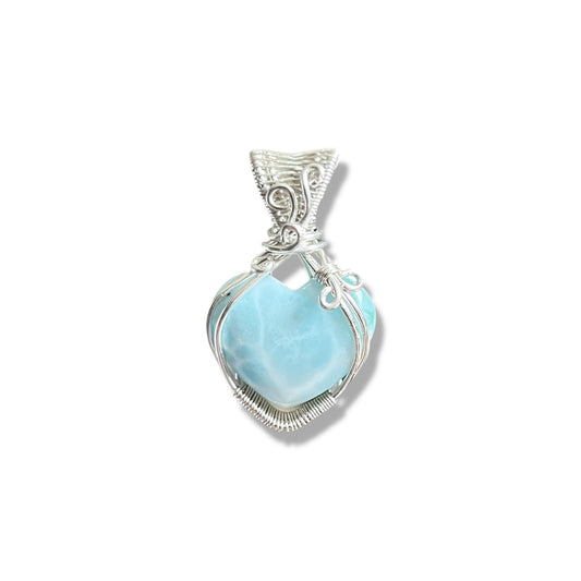 Larimar Heart Necklace