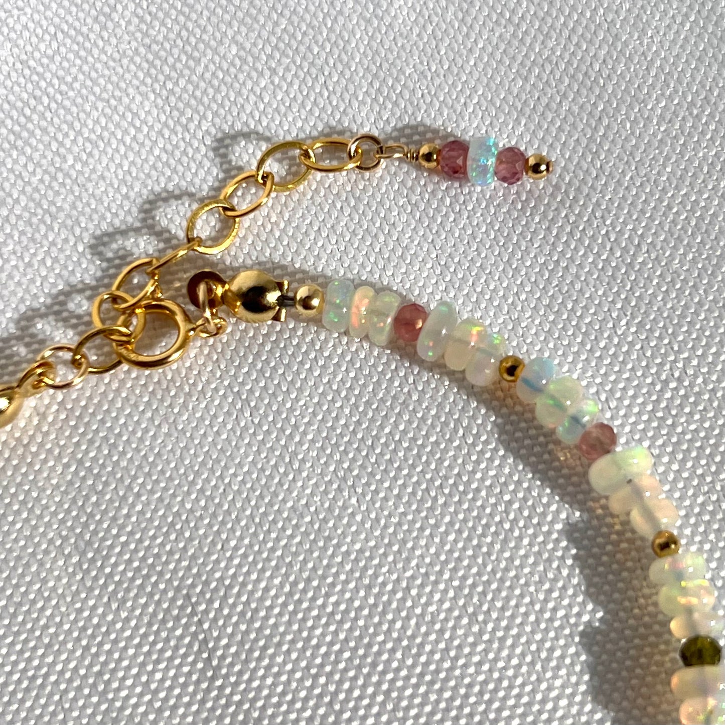 Ethiopian Opal & Tourmaline Bracelet
