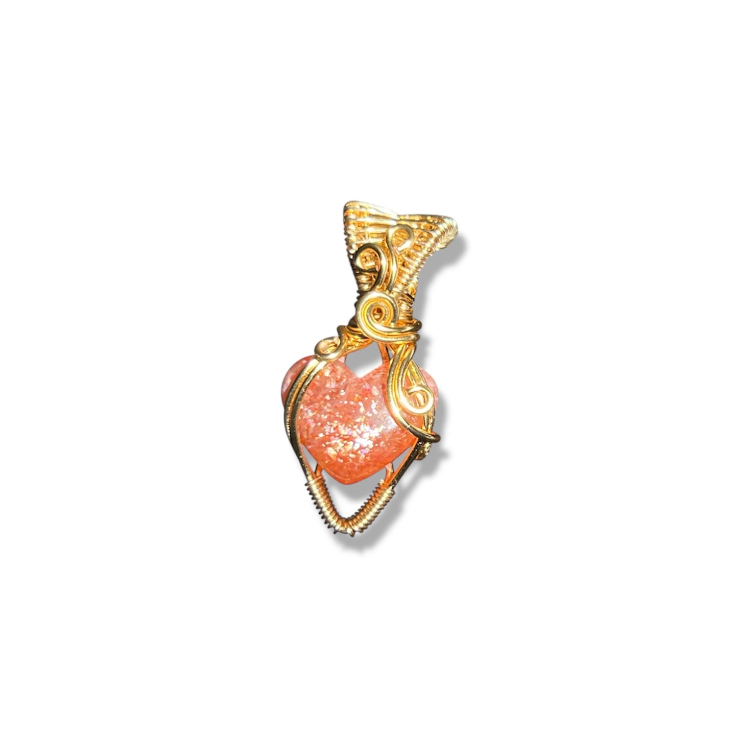 Sunstone Heart Necklace