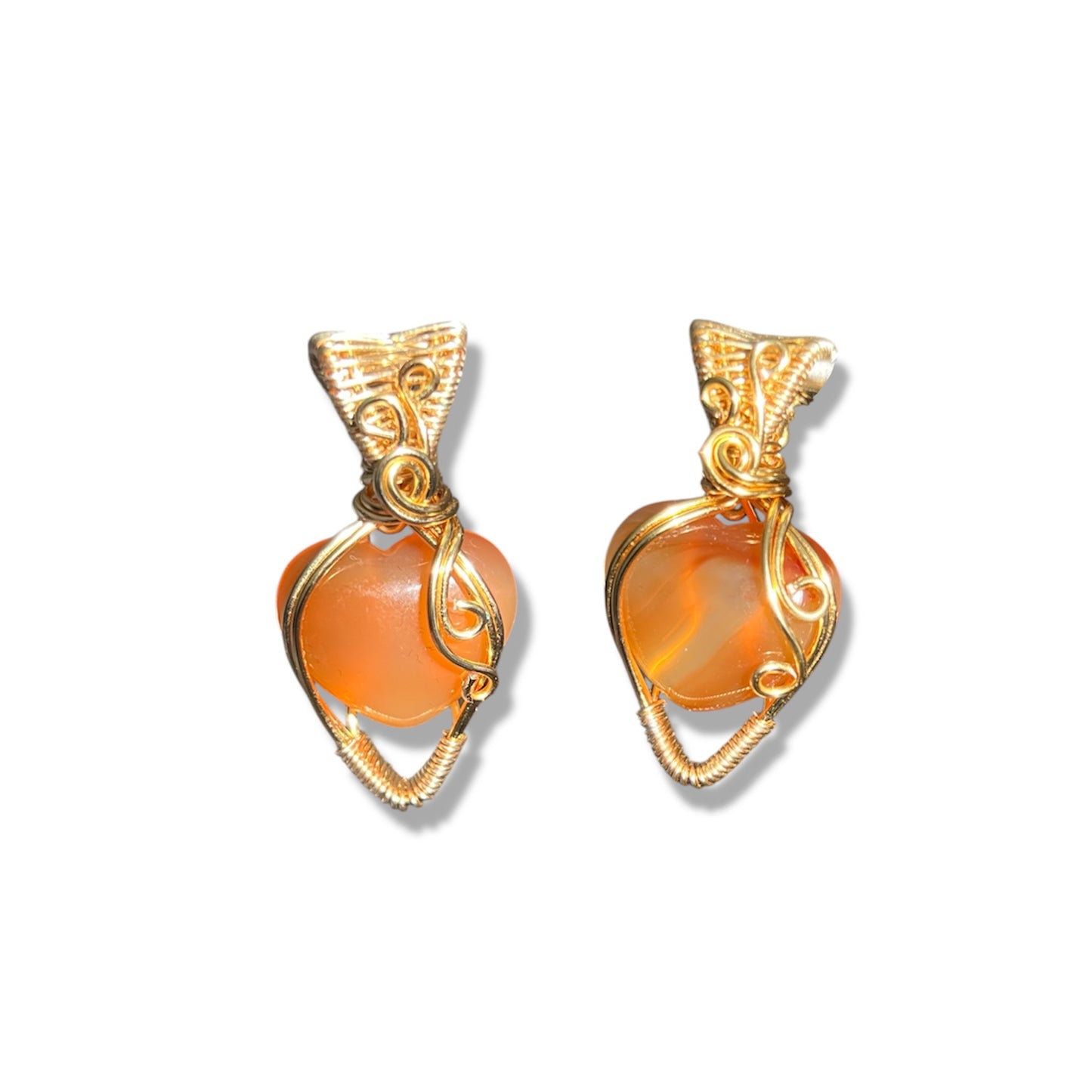 Carnelian Heart Necklace