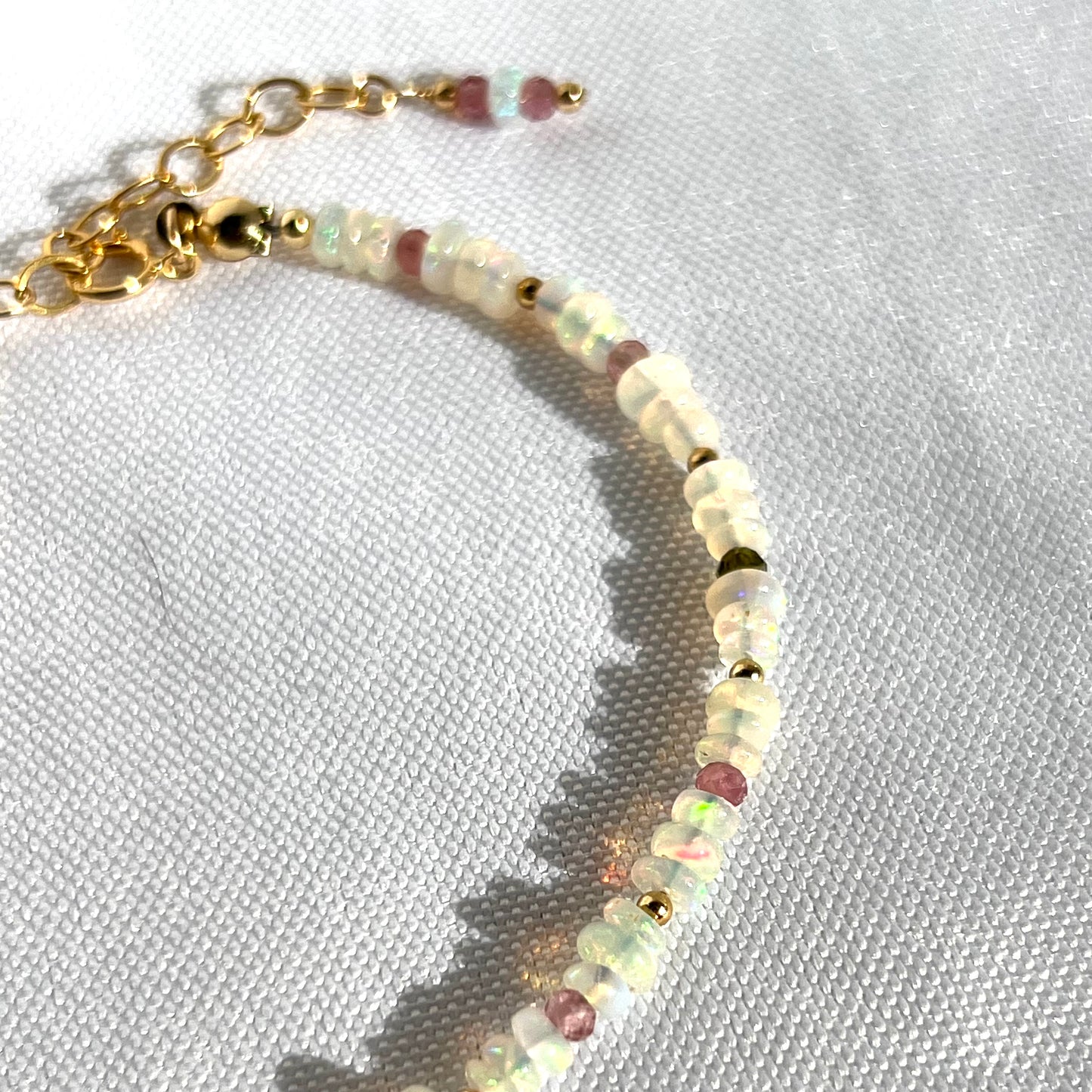 Ethiopian Opal & Tourmaline Bracelet
