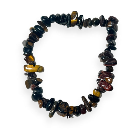 Tiger’s Eye Mix Chip Bracelet