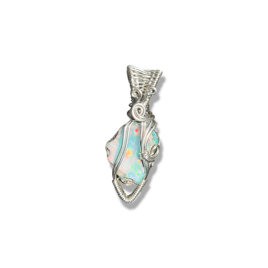 Opal Necklace Sterling Silver *B*