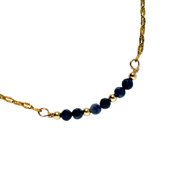 Birthstone Curved Bar Necklace