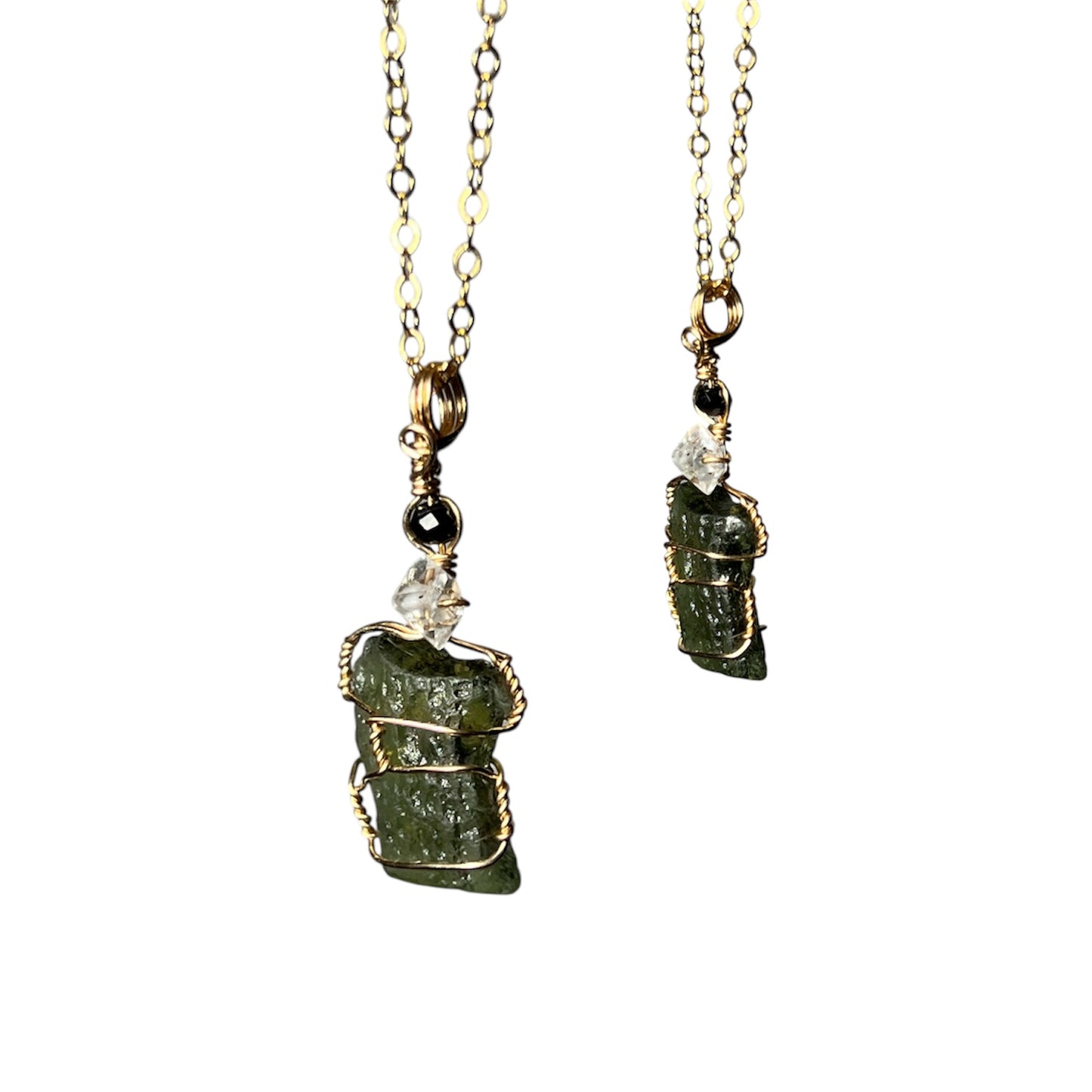 Moldavite Necklace 14k Gold Filled *C*