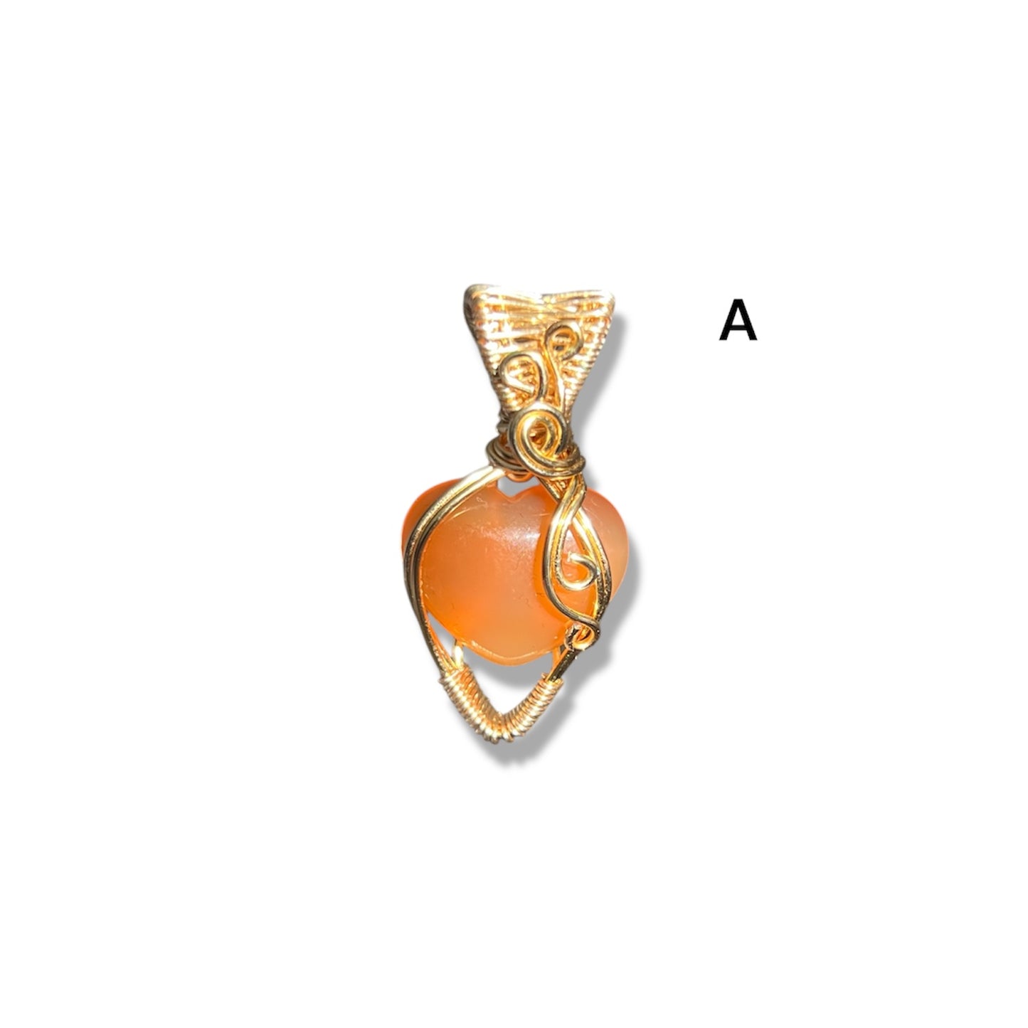 Carnelian Heart Necklace