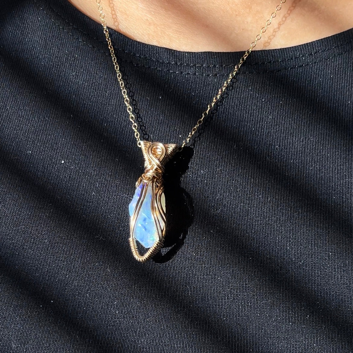 Opal Necklace 14k Gold Filled *B*