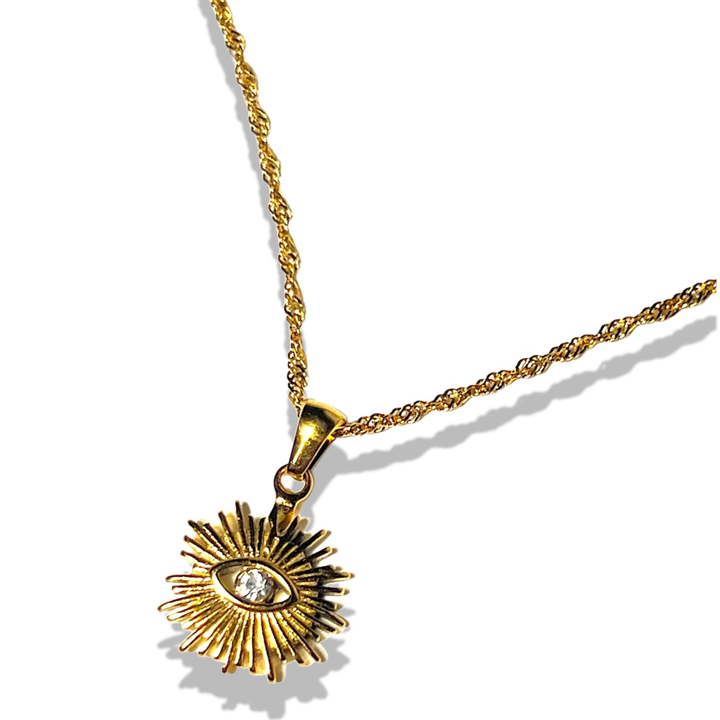 Evil Eye Sunburst Necklace