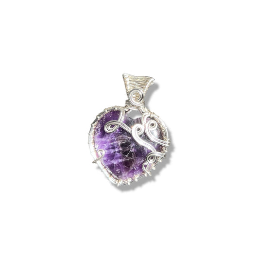 Amethyst Heart Necklace