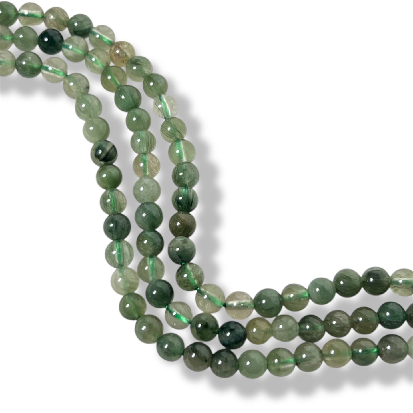 Green Rutile Beads